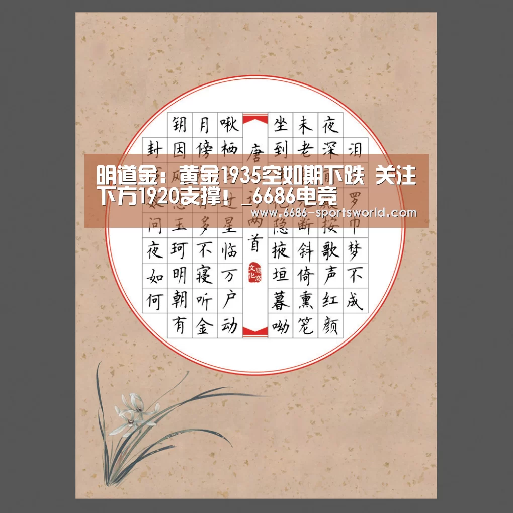 明道金:黄金1935空如期下跌 关注下方1920支撑!_6686电竞(图1) 6686电竞